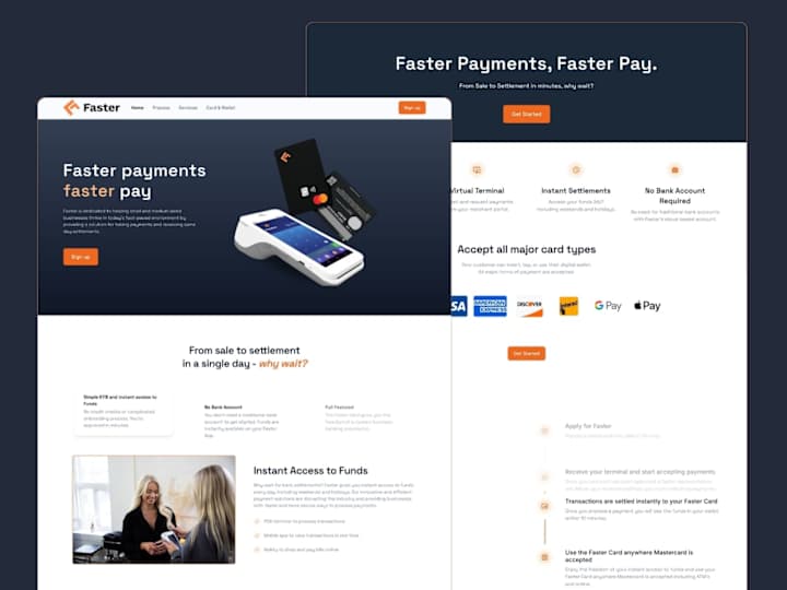 Cover image for Faster Payments Web Design