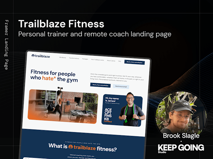 Cover image for Framer Landing Page for Fitness Coach (trailblazefitness.com)