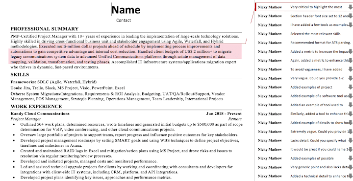 Cover image for ATS Optimized Project Manager Resume Sample