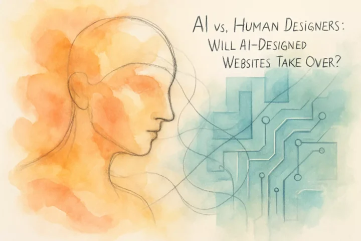 Cover image for AI vs. Human Web Designers: Will AI-Designed Websites Take Over?