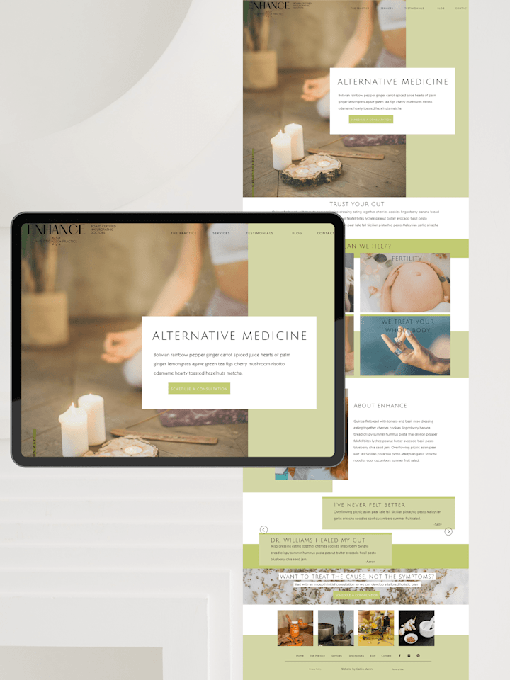 Cover image for Alternative Medicine Web Design