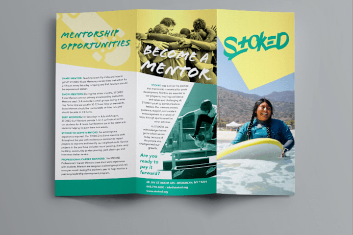 Cover image for Brochure for STOKED a non-profit organization.