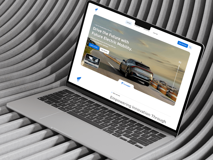 Cover image for Electric Car Dealership Website UI Design