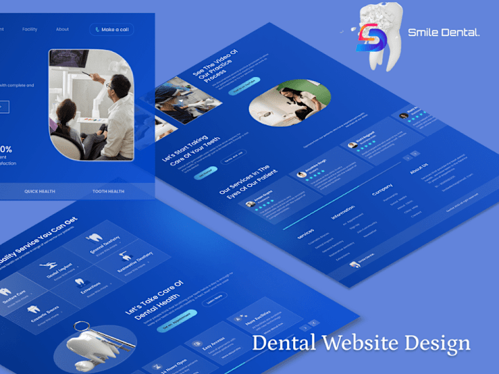 Cover image for smile dental website design