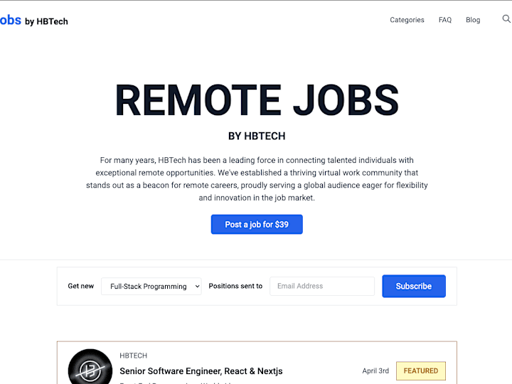 Cover image for Remote Jobs