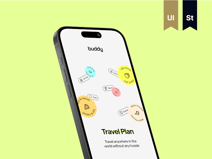 Cover image for Mobile App & UX UI Design  — Buddy Travel Planner