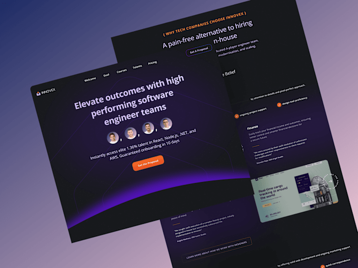Cover image for Digital Agency Landing Page Exploration