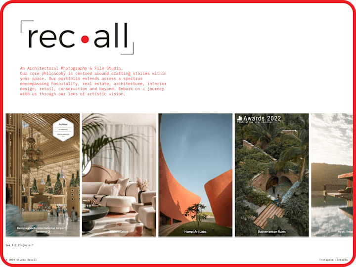 Cover image for Studio Recall - Web design & Development (Framer)