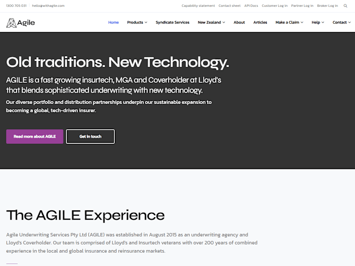 Cover image for Agile Underwriting
