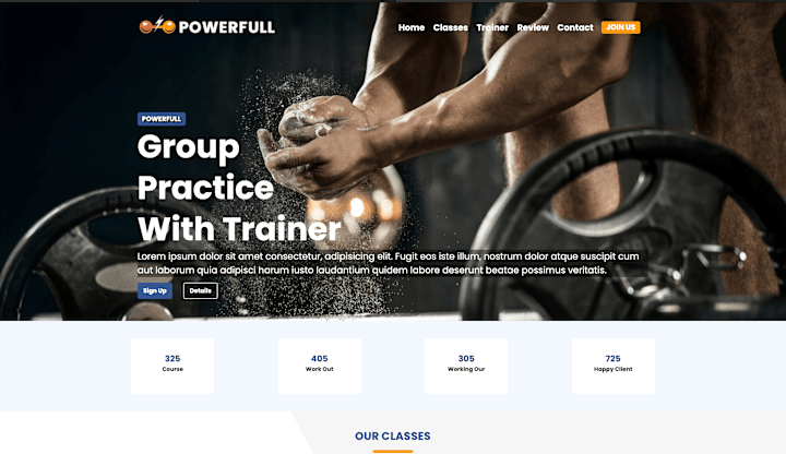 Cover image for Sport Center - Responsive Fitness Website