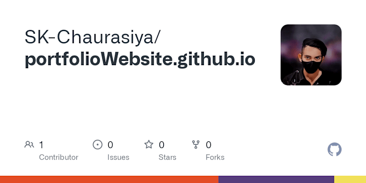 Cover image for Portfolio Website GitHub