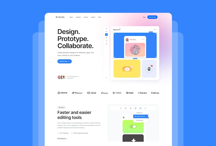 Cover image for Kozmo — Framer SAAS Website