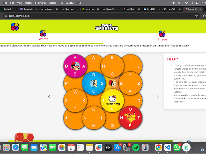 Cover image for Responsive Puzzle Spinner Game with Backend Development