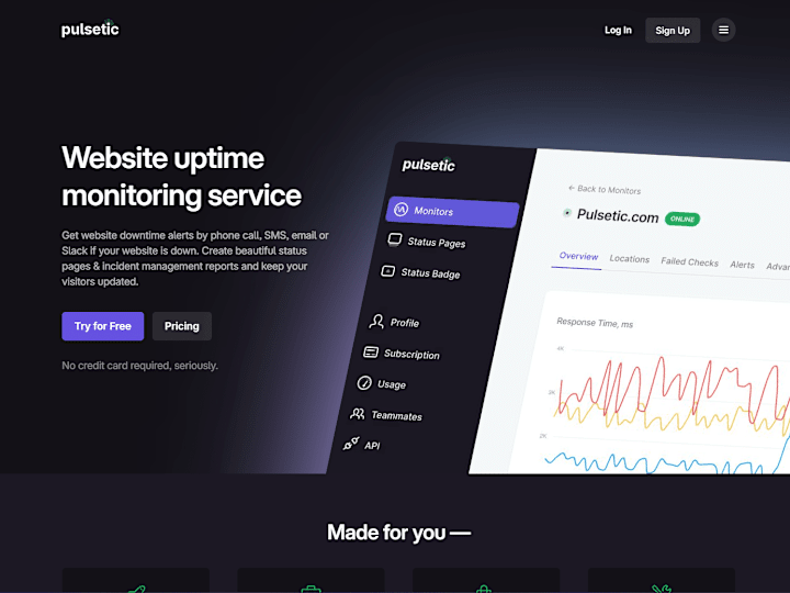 Cover image for Site Monitoring Platform on Vue.js