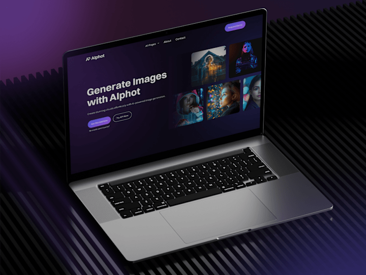 Cover image for AIphot — AI Image Generator Website Design & Framer Development