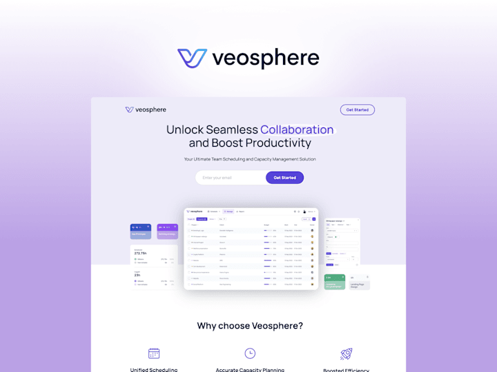 Cover image for Veosphere | Saas Landing page