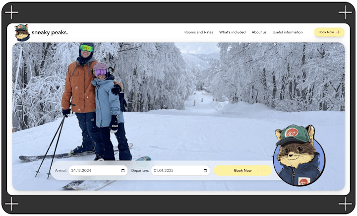 Cover image for Ski & Snowboard Lodge Website