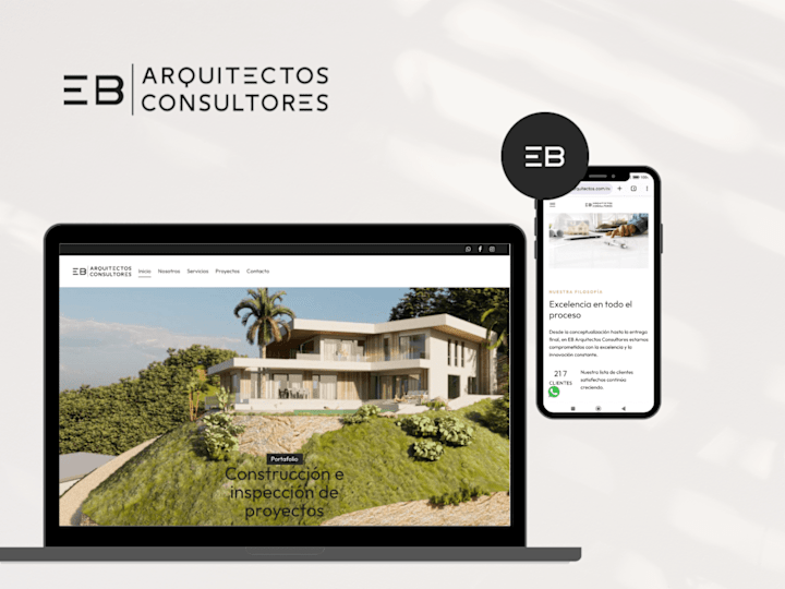 Cover image for EB Arquitectos Consultores | Brand Refresh and Web Desing