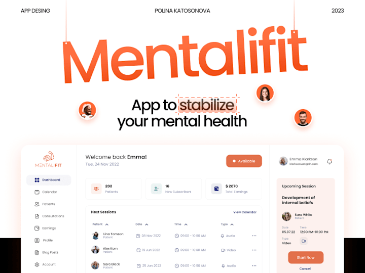 Cover image for Mentalifit | UI UX Design