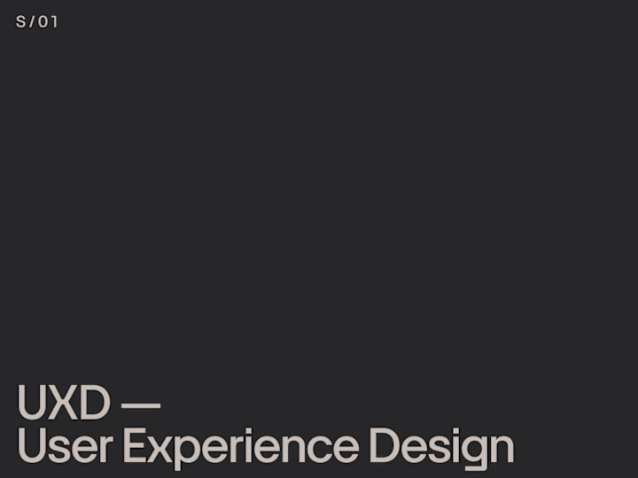 Cover image for User Experience Design — UXD