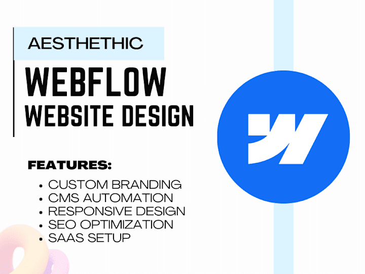 Cover image for I will design stunning and responsive webflow website