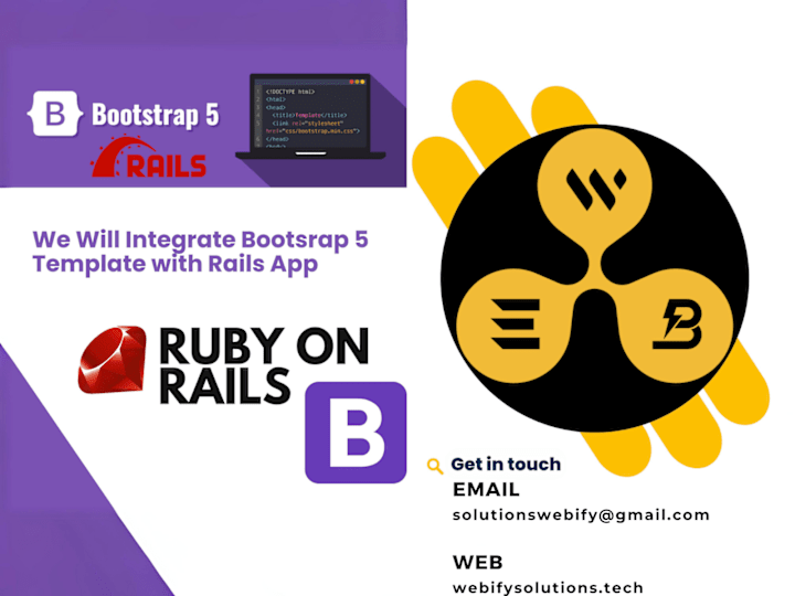 Cover image for Integrate responsive bootstrap template in Rails web Application