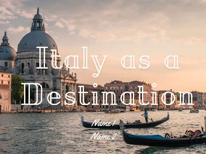 Cover image for Italy as a destination 