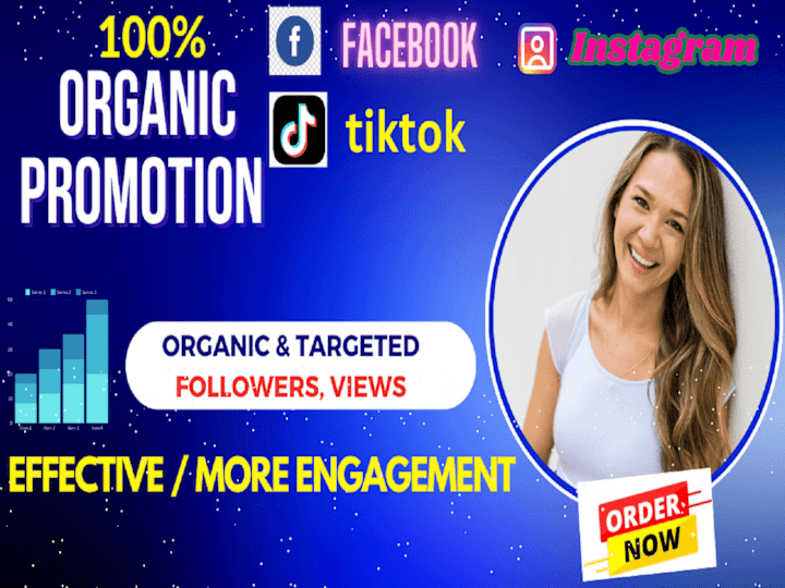 Cover image for facebook,instagram, tiktok, reels or posts organic promotion