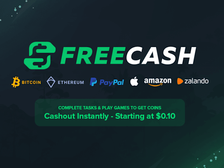 Cover image for Landing page for Freecash