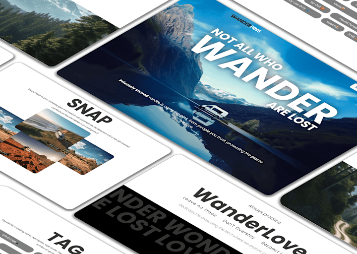 Cover image for Wanderpins: Travel App | Website 