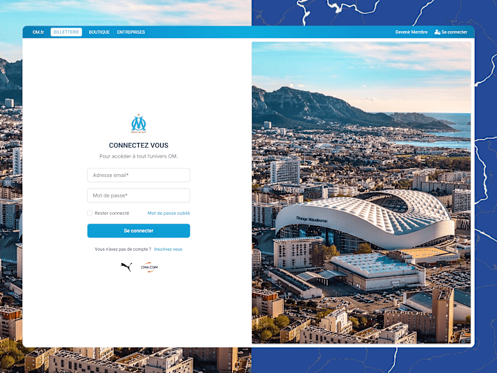 Cover image for Olympique Marseille · Football Checkout User Flow · Product & UX