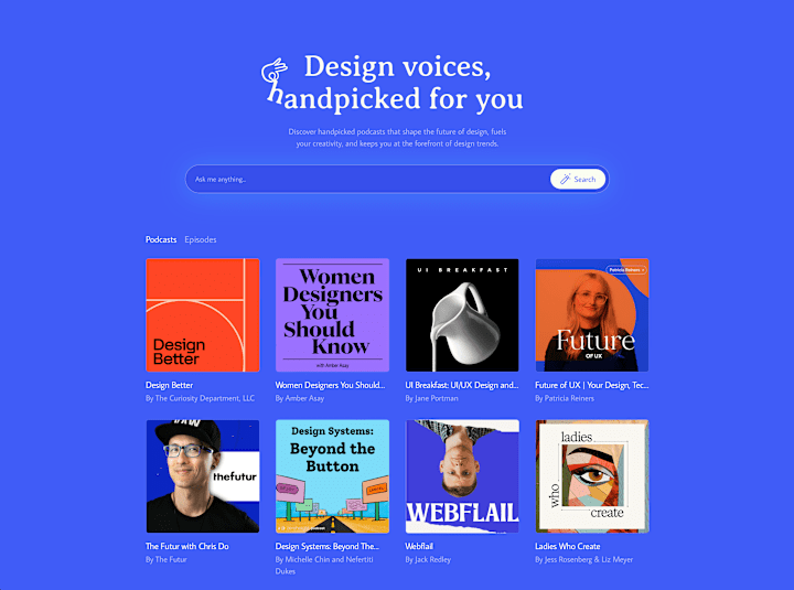 Cover image for Design Sphere — Revolutionizing Design Podcast Discovery