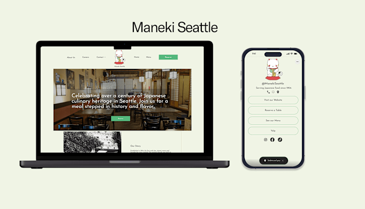 Cover image for Rebranding and Redesigning Maneki Seattle