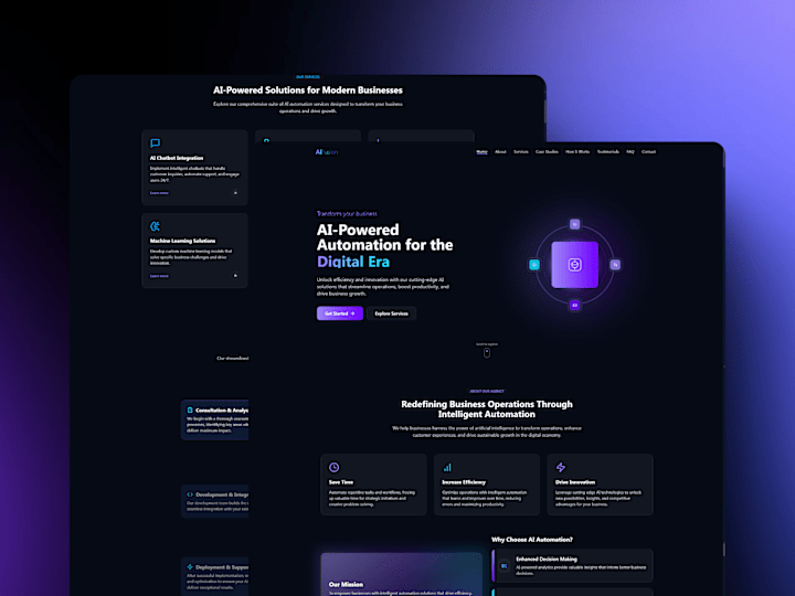 Cover image for AI-Generated Landing Page Design & Development