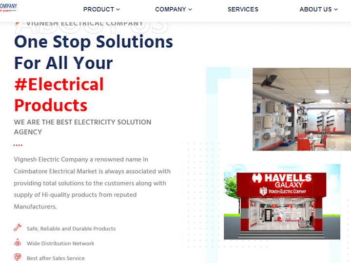 Cover image for HAVELLS - Vignesh Electric Company