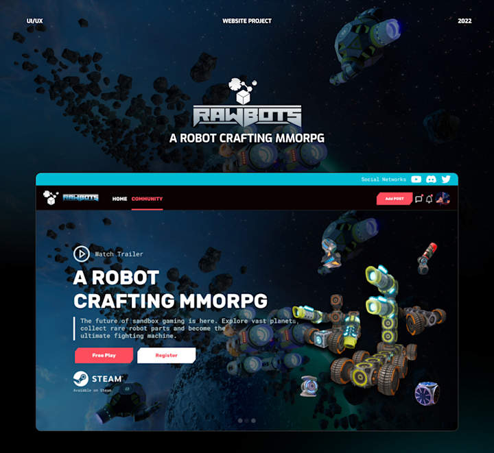 Cover image for Rawbots - Desktop & Responsive Website Design