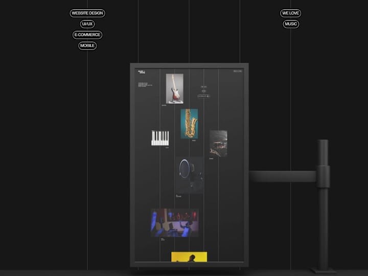 Cover image for The MUSIC STORE Web Design Project