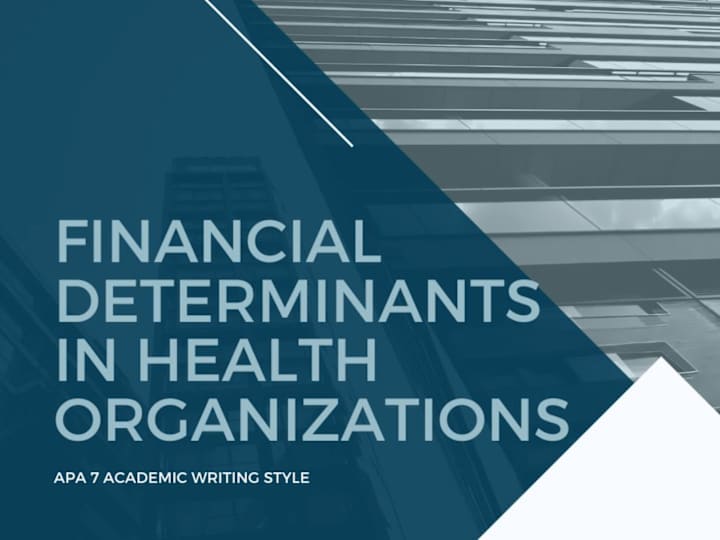 Cover image for APA 7.Roles of Financial Determinants in Health Organization.pdf