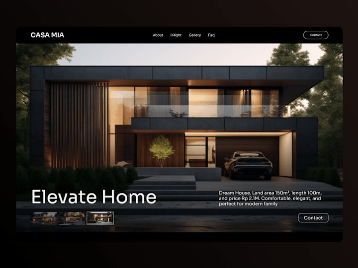 Cover image for CASA MIA - Real Estate Landing Page