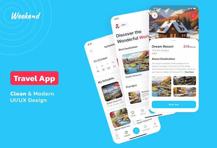 Cover image for Weekend - Travel App