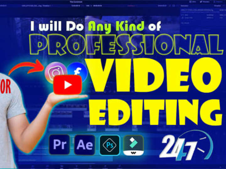 Cover image for I will do professional video edit, youtube video editing