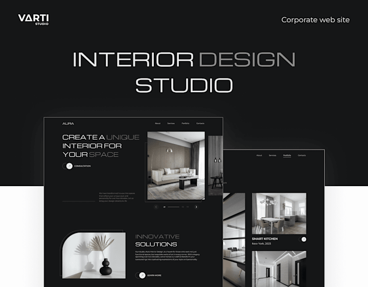 Cover image for Corporate website for the interior design studio