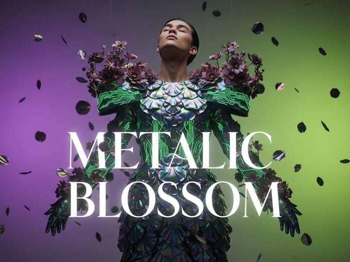 Cover image for Metalic Blossom: A Hybrid Fashion Editorial