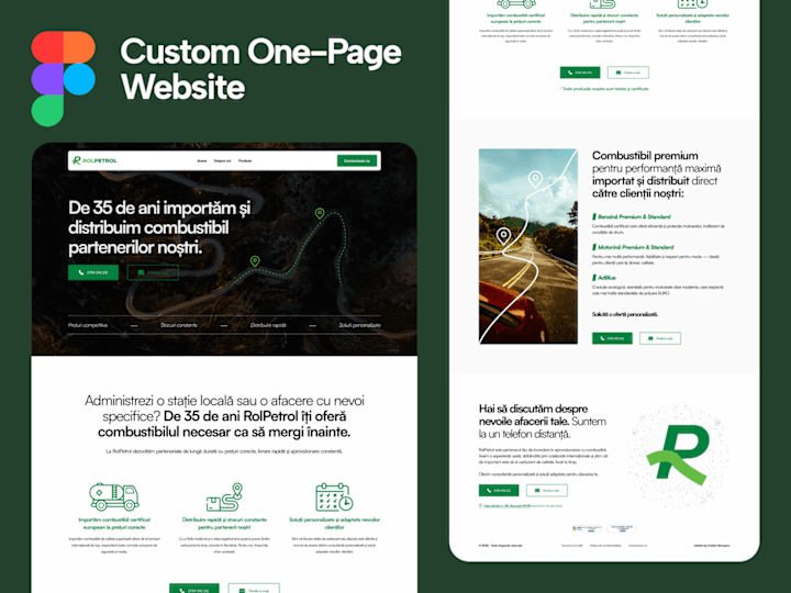 Cover image for RolPetrol — Fuel Import Company Onepage Website