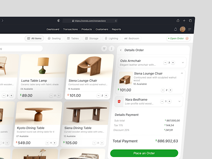 Cover image for Transio - Retail POS Dashboard