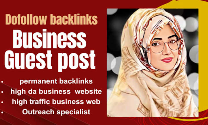 Cover image for I will do business guest post dofollow backlinks onhigh da doma…