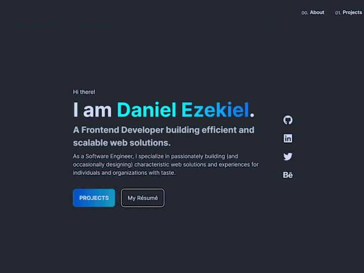 Cover image for Daniel Ezekiel - Frontend Developer