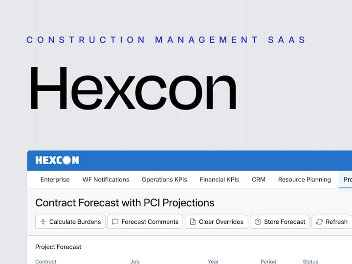 Cover image for Hexcon • Enhancing Usability in Construction Management Software