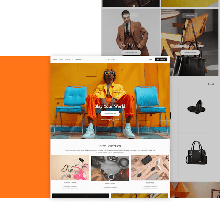 Cover image for Slay Your World – A Fashion Website Landing Page