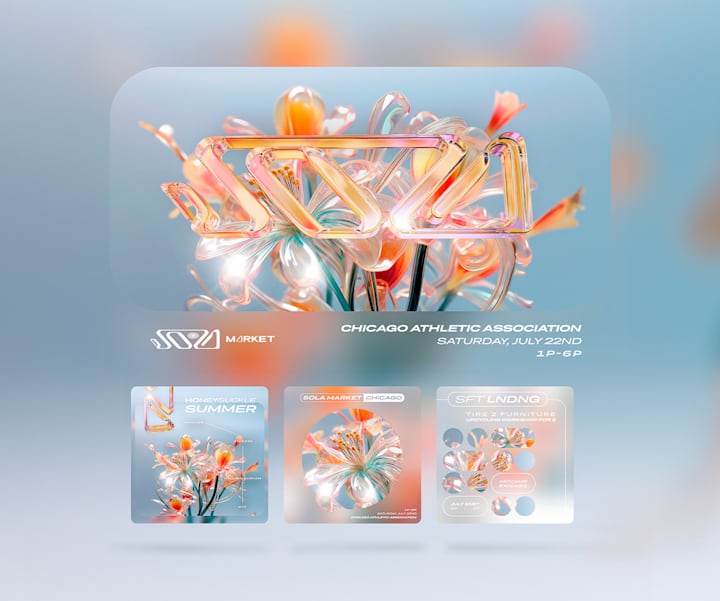 Cover image for Sola Market: Honeysuckle Summer Campaign 